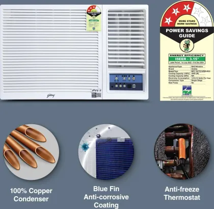 Godrej WFC 12UTC3 WWA 1 Ton 3 Star 2024 Window AC