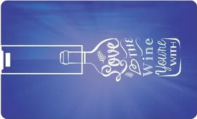 Printland Credit card Love PC80484 8GB Pen Drive