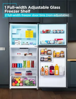 BLACK+DECKER BR2010JIMB 20.1 Cu Ft Double Door Refrigerator