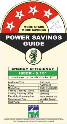 Samsung Bespoke AR50H19D1AH 1.5 Ton 4 Star 2026 Inverter Split AC