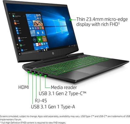 HP Pavilion Gaming 15-dk0041nr Laptop (9th Gen Core i5/ 12GB/ 256GB SSD/ Win10/ 4GB Graph)