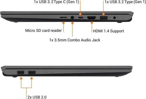 Asus VivoBook 15 X512FL-EJ513TS Laptop (10th Gen Core i5/ 8GB/ 1TB 256GB SSD/ Win10 Home/ 2GB Graph)