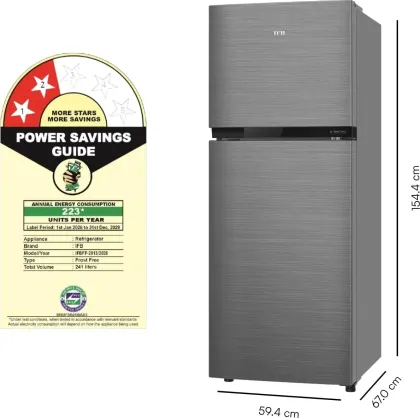 IFB IFBFF-291BYBSE 241 L 2 Star Double Door Refrigerator