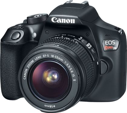 Canon EOS Rebel T6 18MP DSLR Camera (EF-S 18-55mm IS II Lens)