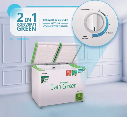 Rockwell GFRN350DDUC 273 L Double Door Deep Freezer