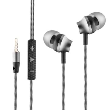 Ambrane EP-60 Wired Earphones with Mic (Black)