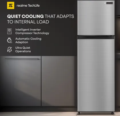 Realme TechLife 253MF2RM24NC 253 L 2 Star Double Door Refrigerator