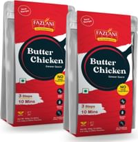 FAZLANI FOODS Ready to Eat Butter Chicken Sauce -Pack of 2 (285g Each) Glass Bottle