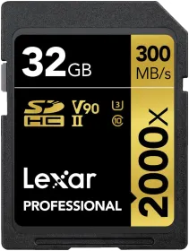 Lexar Professional 2000x 32GB SDXC UHS-II/U3 Memory Card