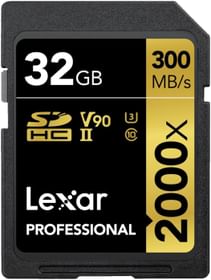 Lexar Professional 32GB SDXC UHS-II/U3 2000x Memory Card