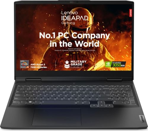 Lenovo Ideapad Gaming 3 15ARH7 82SB00QKIN Laptop (AMD Ryzen 5 7535HS / 16GB/ 512GB SSD/ Win11 Home/ 6GB Graph)