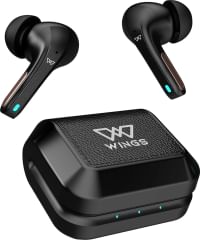 Wings Flobuds 300 Made In India TWS Earbuds with Leather Look Finish, Smart ENC