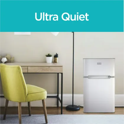 BLACK+DECKER BCRDK32W 3.1 Cu Ft Double Door Mini Refrigerator
