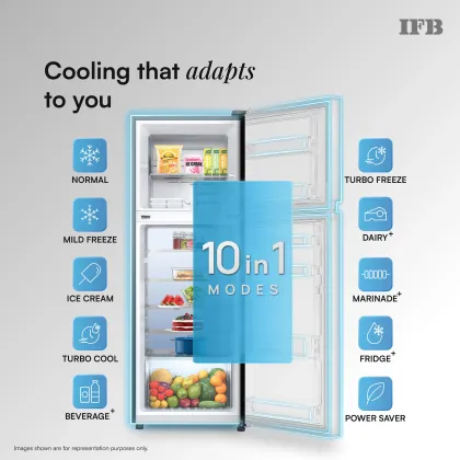 IFB IFBFF-336CYKSETM 285 L 3 Star Double Door Refrigerator