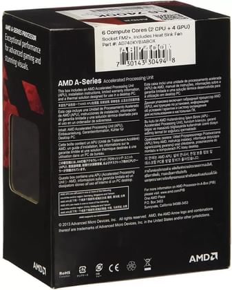 AMD FM2 A6 7400K Processor