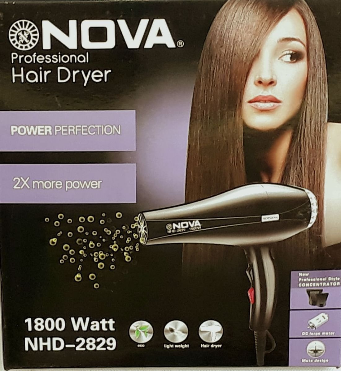 Nova Silky Shine 1200 W Hot And Cold Foldable NHP 8100 Hair Dryer Black  Reviews Online  Nykaa