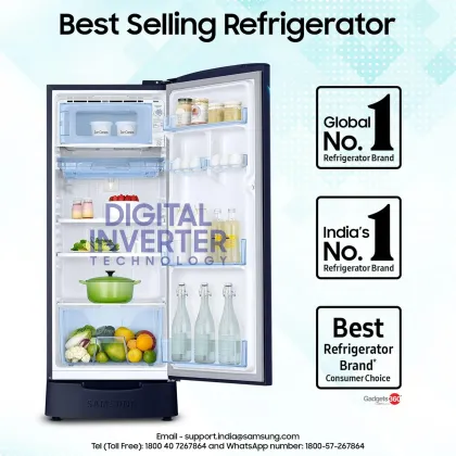 Samsung RR20D2825UZ 183 L 5 Star Single Door Refrigerator