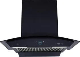 Elica iSMART GLACE FL HAC 60 LTW NERO Auto Clean Wall Mounted Chimney