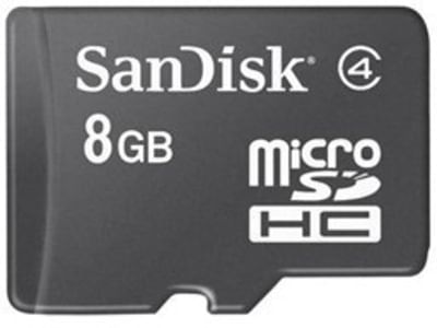 SanDisk Memory Card MicroSDHC 8GB Class 4
