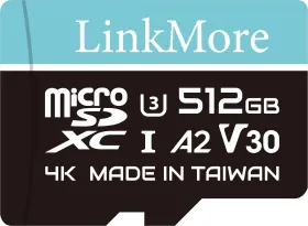 LinkMore XV23 Lite 512GB Micro SDXC UHS-I Memory Card