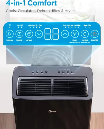 Midea MAP14HS1TBL 14000 BTU 115V Portable AC