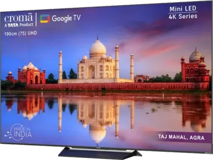 Croma CREL075UGB024601 75 inch Ultra HD 4K Smart Mini LED TV