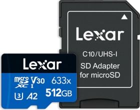 Lexar 633X 512 GB Micro SDXC UHS-I Memory Card