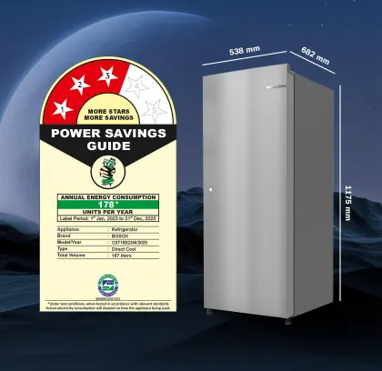 Bosch CST18S23NI 187 L 3 Star Single Door Refrigerator