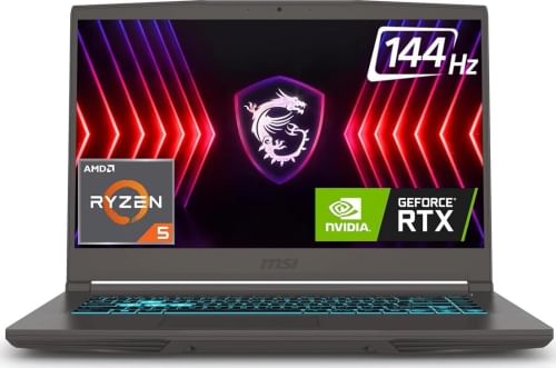 MSI Thin A15 B7UC-627IN Gaming Laptop (AMD Ryzen 5 7535HS/ 16GB/ 512GB SSD/ Win11/ 4GB Graph RTX3050)