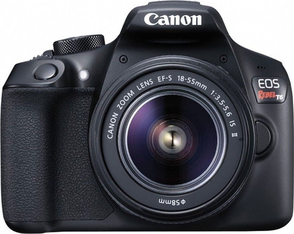 Canon EOS Rebel T6 DSLR Camera EF S 18 55mm 75 300mm Lens