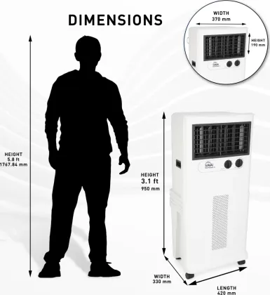 Havai Slim Personal XL 34 L Room Air Cooler