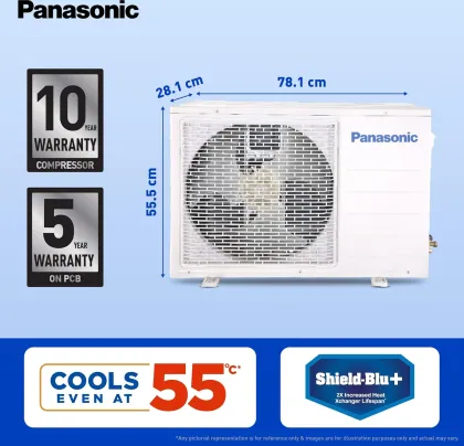 Panasonic CS/CU-NU18AKY5WX 1.5 Ton 5 Star 2025 Inverter Split AC