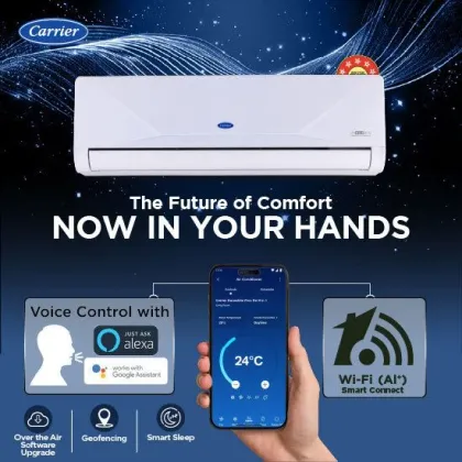 Carrier CAI19XD5R36W0 1.5 Ton 5 Star 2026 Inverter Split AC (XCEED EDGE Gxi Wi-Fi)