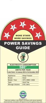 Haier HFC-355DPW5 324 L Double Door Deep Freezer