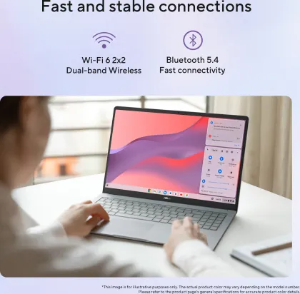 Asus Chromebook CX1505CKA-S70179 Laptop (Intel Celeron N4500/ 4GB/ 64GB EMMC/ Chrome OS)