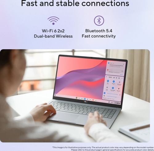 Asus Chromebook CX1505CKA-S70179 Laptop (Intel Celeron N4500/ 4GB/ 64GB EMMC/ Chrome OS)