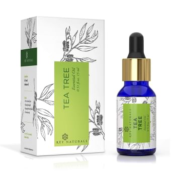 Rey Naturals Tea Tree Essential Oil for Skin, Hair and Acne care - 15 ml