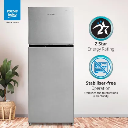 Voltas Beko RFF280D 243 L 2 Star Double Door Refrigerator