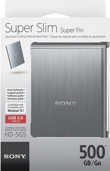 Sony HD-SG5/S Super Slim 2.5inch 500GB External Hard Drive