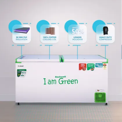 Rockwell GFRN550DDUC 456 L Double Door Deep Freezer