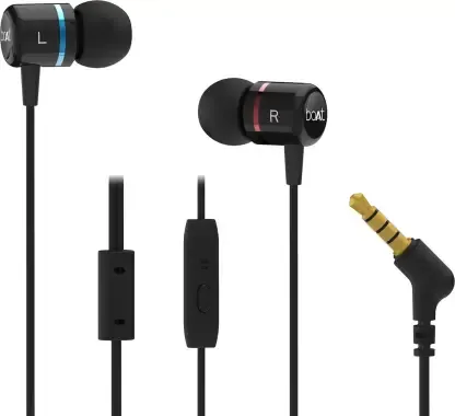 boAt Bassheads 107 black Wired Headset with Mic