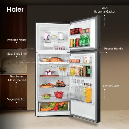 Haier HRF-3783CPG-P 328 L 3 Star Double Door Refrigerator