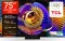 TCL C7L 75 inch Ultra HD 4K Smart SQD-Mini LED TV (75C7L)