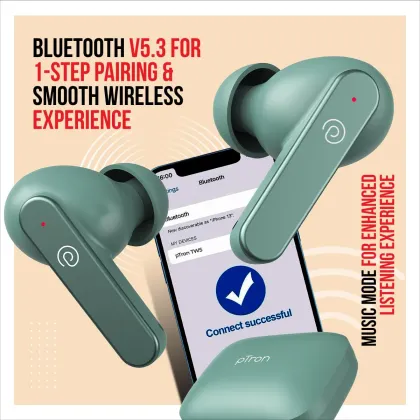 pTron Bassbuds Gomax True Wireless Earbuds