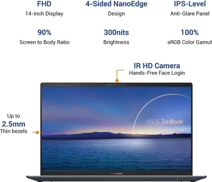 Asus Zenbook 14 2021 UX425EA-KI501TS Laptop (11th Gen Core i5/ 8GB/ 512GB SSD/ Win10)