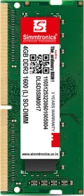 Simmtronics DLSD3SIM0017 8 GB DDR3L-1600 Laptop RAM