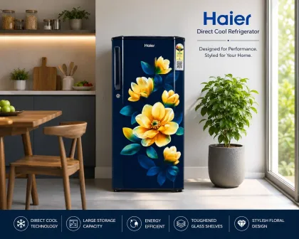 Haier HRD-2051SMFA-N 185 L 1 Star Single Door Refrigerator