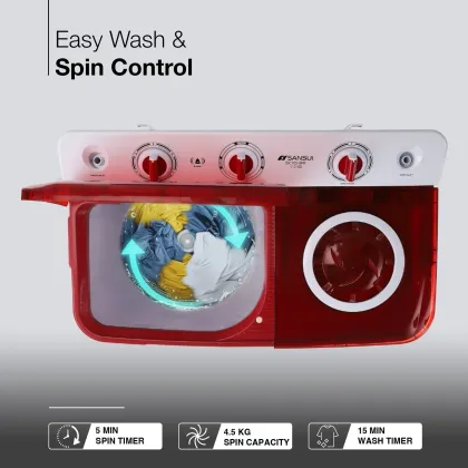 Sansui JSC70S 7 Kg Semi Automatic Washing Machine