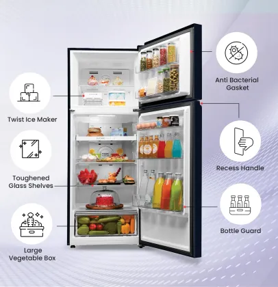 Haier HEF-333GB-P 328 L 3 Star Double Door Refrigerator