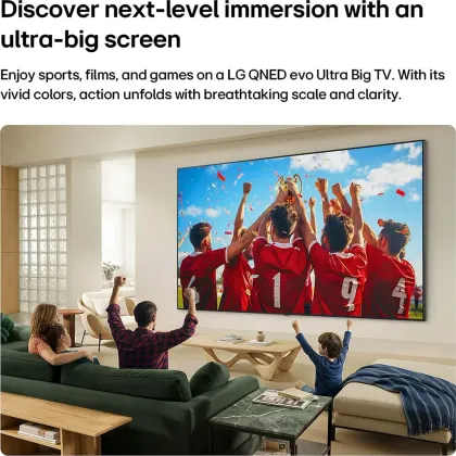 LG evo AI QNED85B 86 inch Ultra HD 4K Smart Mini LED TV (86QNED85BLA)